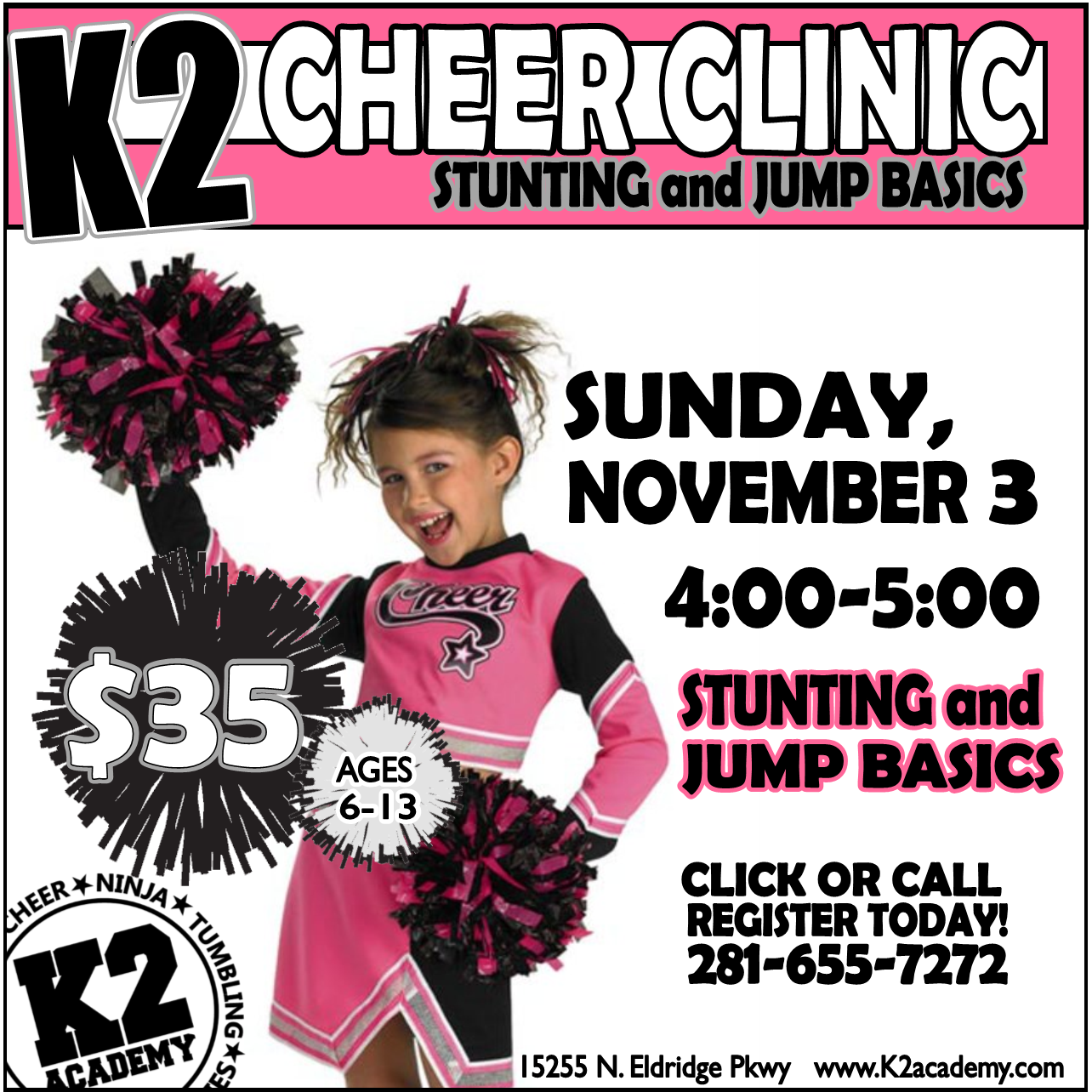 Cheer clinic Stunts clinic